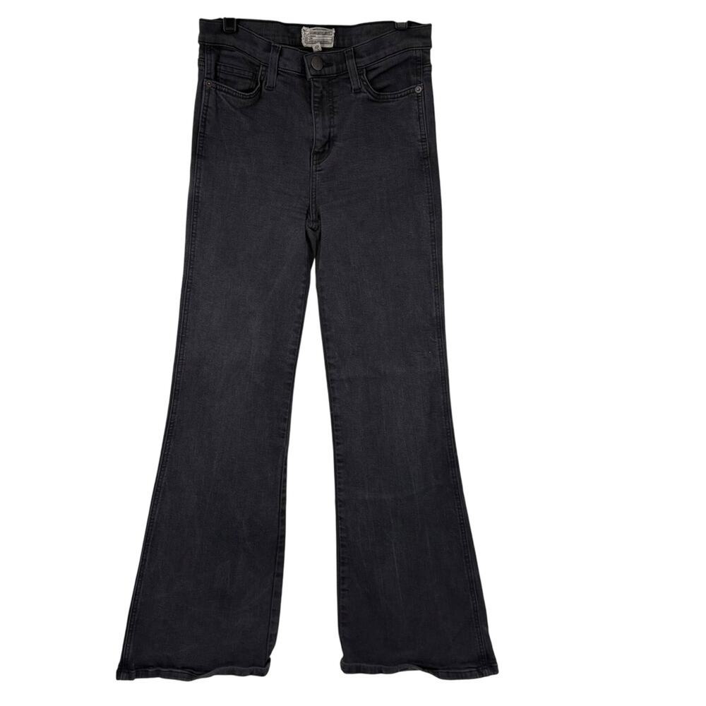 Current/Elliott Jeans The Girl Crush Tar Wash Womens Size 28 High Rise Flare Leg